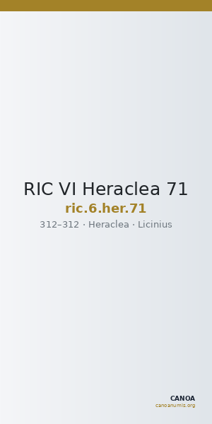 RIC VI Heraclea 71 — CANOA