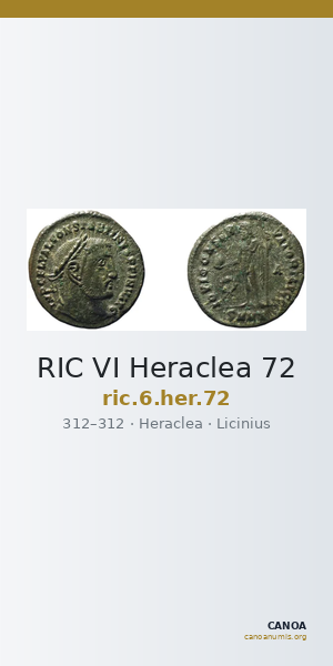 RIC VI Heraclea 72 — CANOA