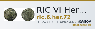 RIC VI Heraclea 72 — CANOA