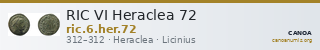 RIC VI Heraclea 72 — CANOA