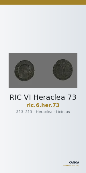 RIC VI Heraclea 73 — CANOA