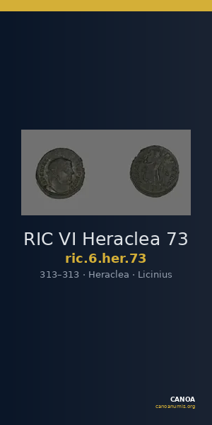 RIC VI Heraclea 73 — CANOA