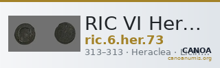 RIC VI Heraclea 73 — CANOA
