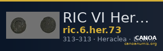 RIC VI Heraclea 73 — CANOA