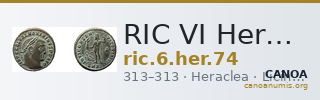 RIC VI Heraclea 74 — CANOA