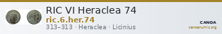 RIC VI Heraclea 74 — CANOA