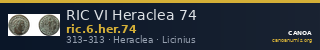 RIC VI Heraclea 74 — CANOA