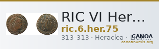 RIC VI Heraclea 75 — CANOA