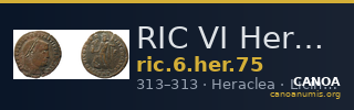 RIC VI Heraclea 75 — CANOA