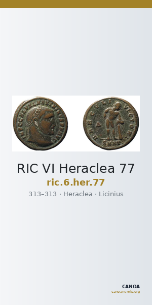RIC VI Heraclea 77 — CANOA