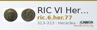 RIC VI Heraclea 77 — CANOA