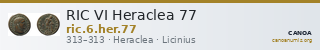 RIC VI Heraclea 77 — CANOA