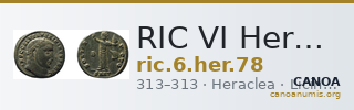RIC VI Heraclea 78 — CANOA