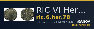 RIC VI Heraclea 78 — CANOA