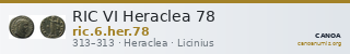 RIC VI Heraclea 78 — CANOA