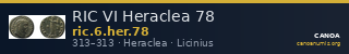 RIC VI Heraclea 78 — CANOA