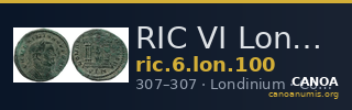 RIC VI Londinium 100 — CANOA