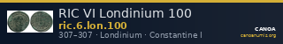 RIC VI Londinium 100 — CANOA