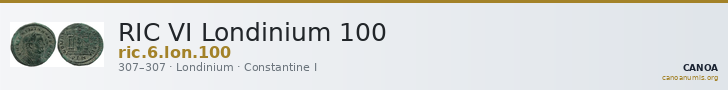RIC VI Londinium 100 — CANOA
