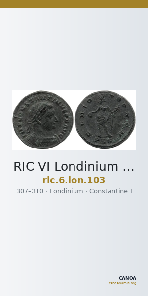 RIC VI Londinium 103 — CANOA