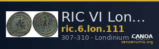 RIC VI Londinium 111 — CANOA