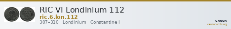 RIC VI Londinium 112 — CANOA