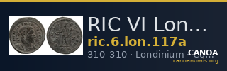 RIC VI Londinium 117a — CANOA