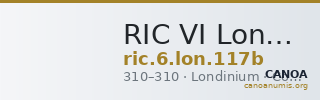 RIC VI Londinium 117b — CANOA