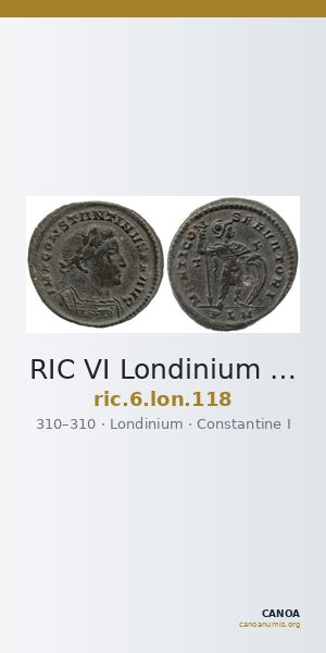 RIC VI Londinium 118 — CANOA