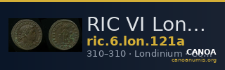 RIC VI Londinium 121a — CANOA