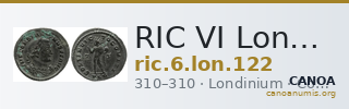 RIC VI Londinium 122 — CANOA
