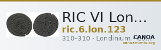 RIC VI Londinium 123 — CANOA