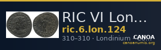 RIC VI Londinium 124 — CANOA