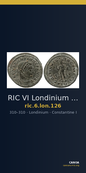 RIC VI Londinium 126 — CANOA