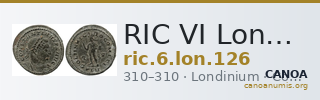 RIC VI Londinium 126 — CANOA