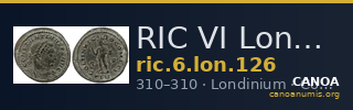 RIC VI Londinium 126 — CANOA