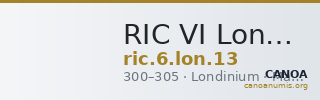 RIC VI Londinium 13 — CANOA