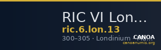 RIC VI Londinium 13 — CANOA