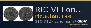 RIC VI Londinium 134 — CANOA