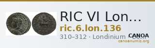 RIC VI Londinium 136 — CANOA