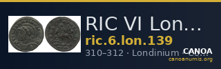 RIC VI Londinium 139 — CANOA