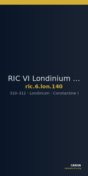 RIC VI Londinium 140 — CANOA