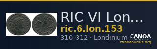 RIC VI Londinium 153 — CANOA