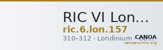 RIC VI Londinium 157 — CANOA