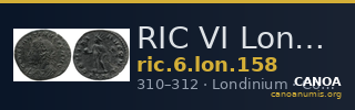 RIC VI Londinium 158 — CANOA