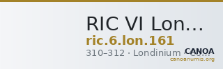 RIC VI Londinium 161 — CANOA