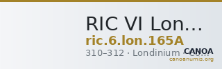 RIC VI Londinium 165A — CANOA