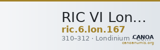 RIC VI Londinium 167 — CANOA
