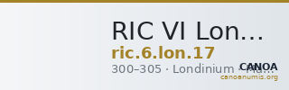 RIC VI Londinium 17 — CANOA