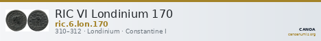 RIC VI Londinium 170 — CANOA